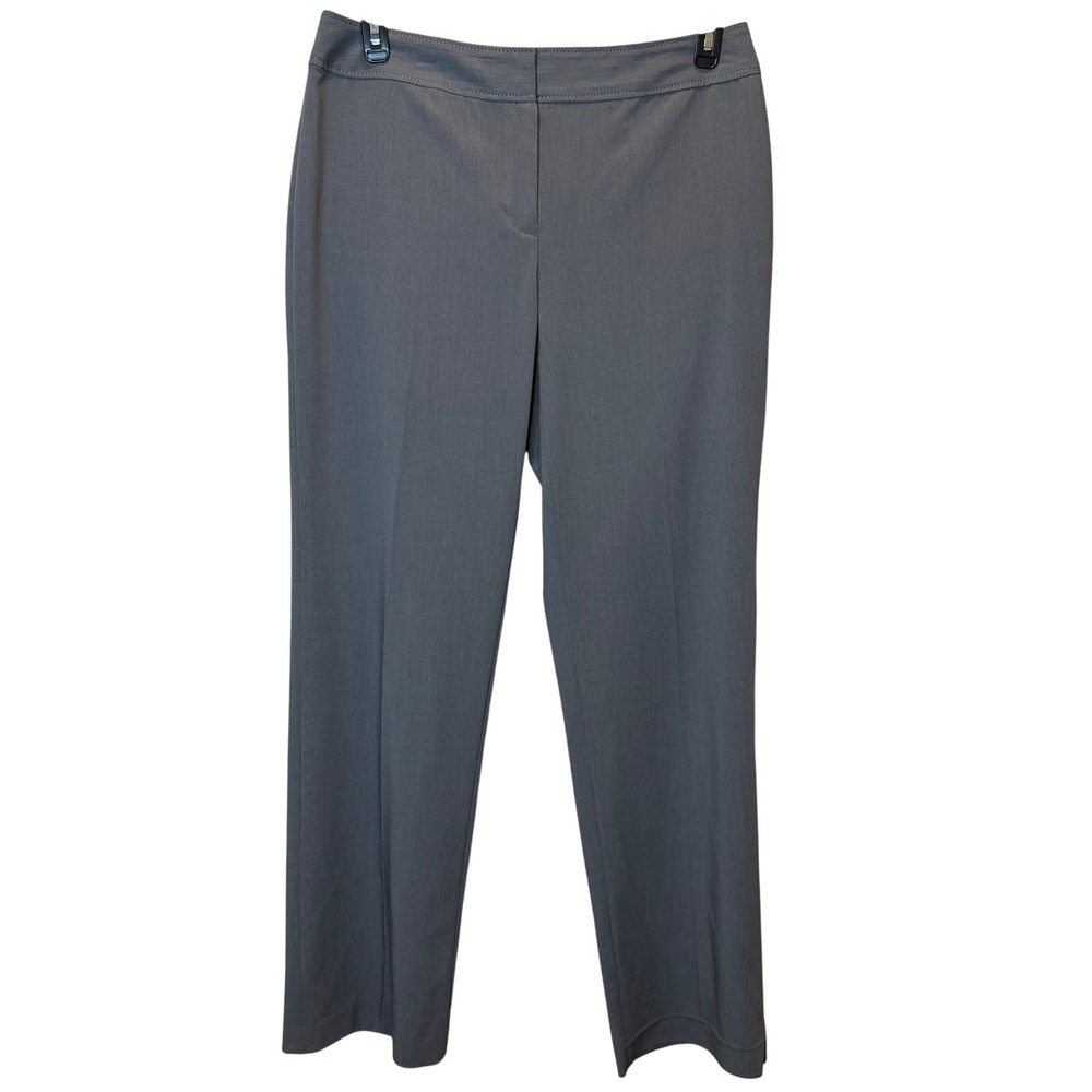 NWD Liz Claiborne Audra Curvy Trouser Pants Gray Mid-Rise Womens Size 12 FLAWS